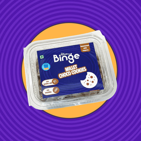 The Healthy Binge Millet Choco Cookies